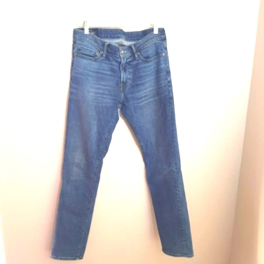 Abercrombie & Fitch Mens Clean Medium Wash Super Skinny Denim
